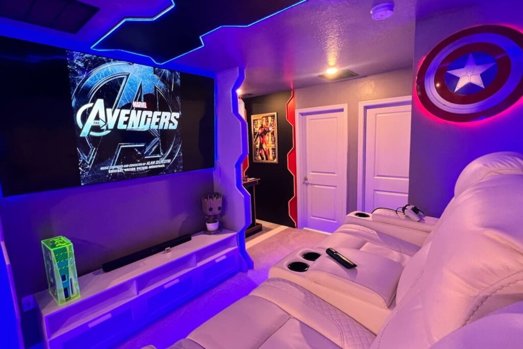 Amazing Friends — Cinema seating and themed decor