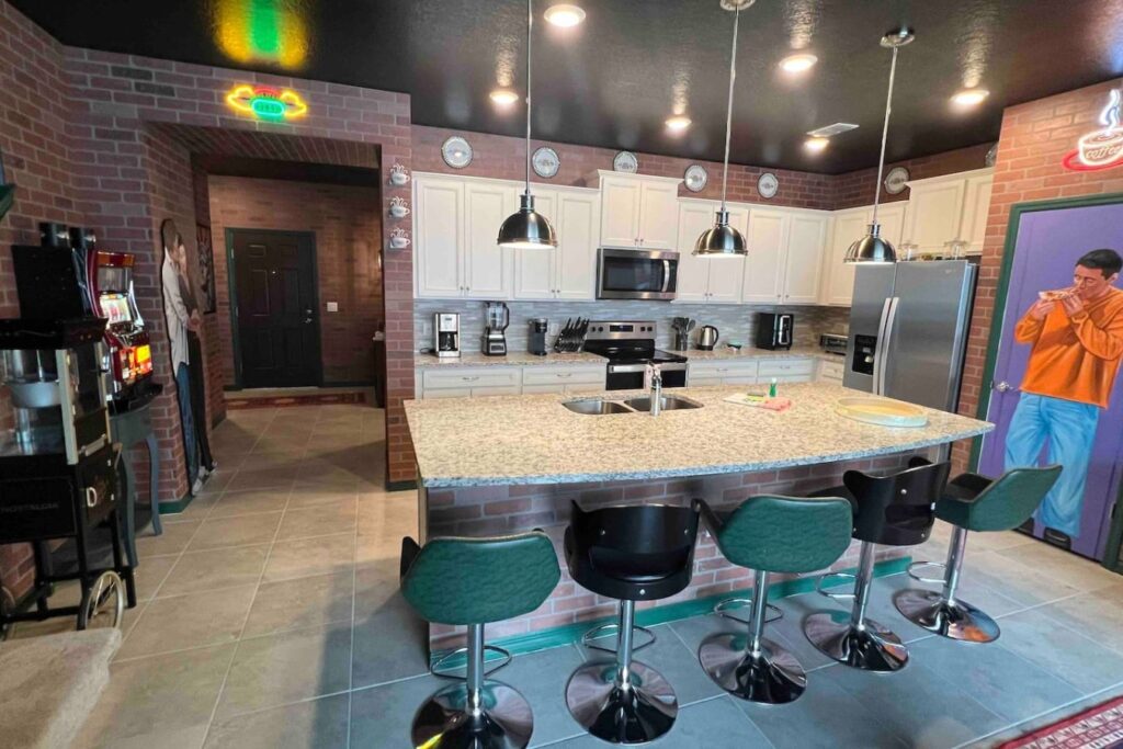 Amazing Friends — Themed kitchen and bar area