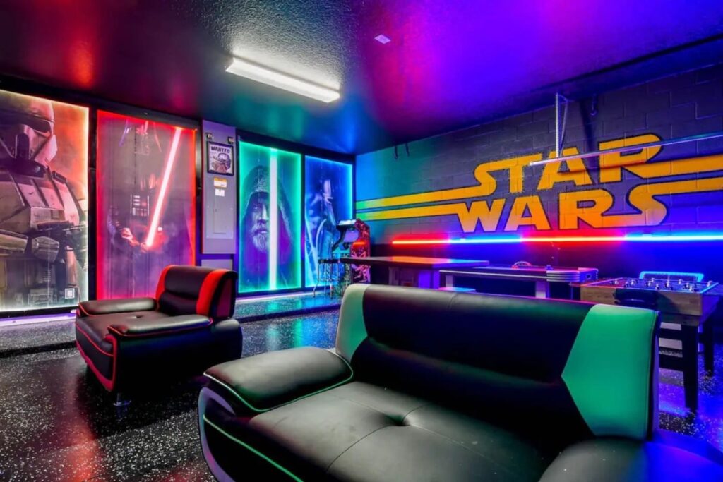 Bella Vida · 12-bedroom home — Galaxy-inspired entertainment room